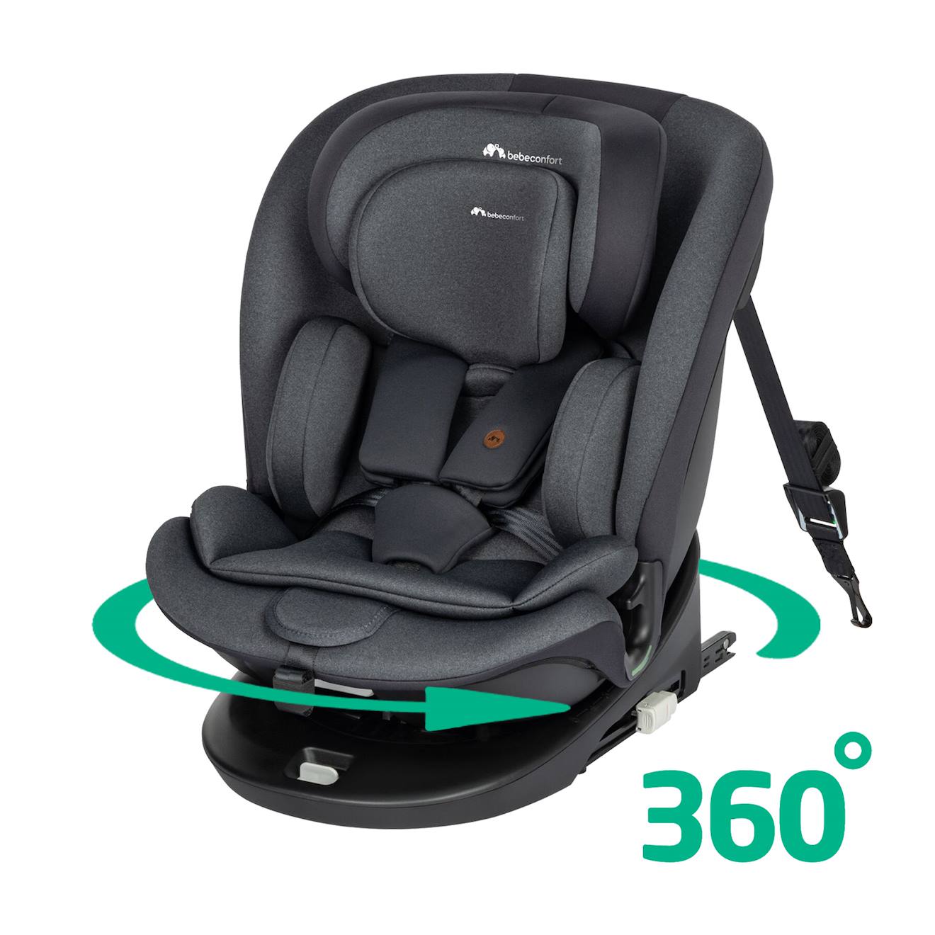 Siège Auto Évolutif Pivotant Evolufix 360 I-size Tinted Black
