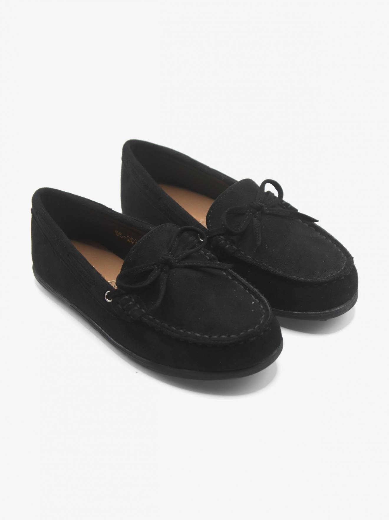 Mocassin À Nœud Cousu Noir Mocassin À Nœud Cousu Noir