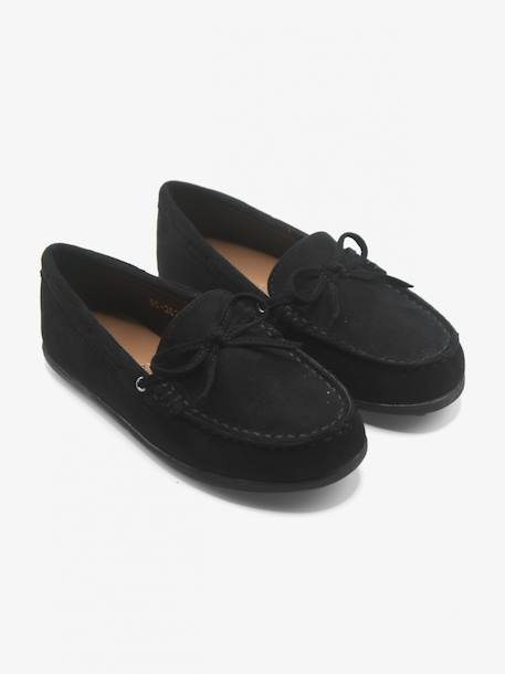 Mocassin à nœud cousu Camel+Noir 5 - vertbaudet enfant 
