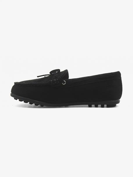 Mocassin à nœud cousu Camel+Noir 8 - vertbaudet enfant 