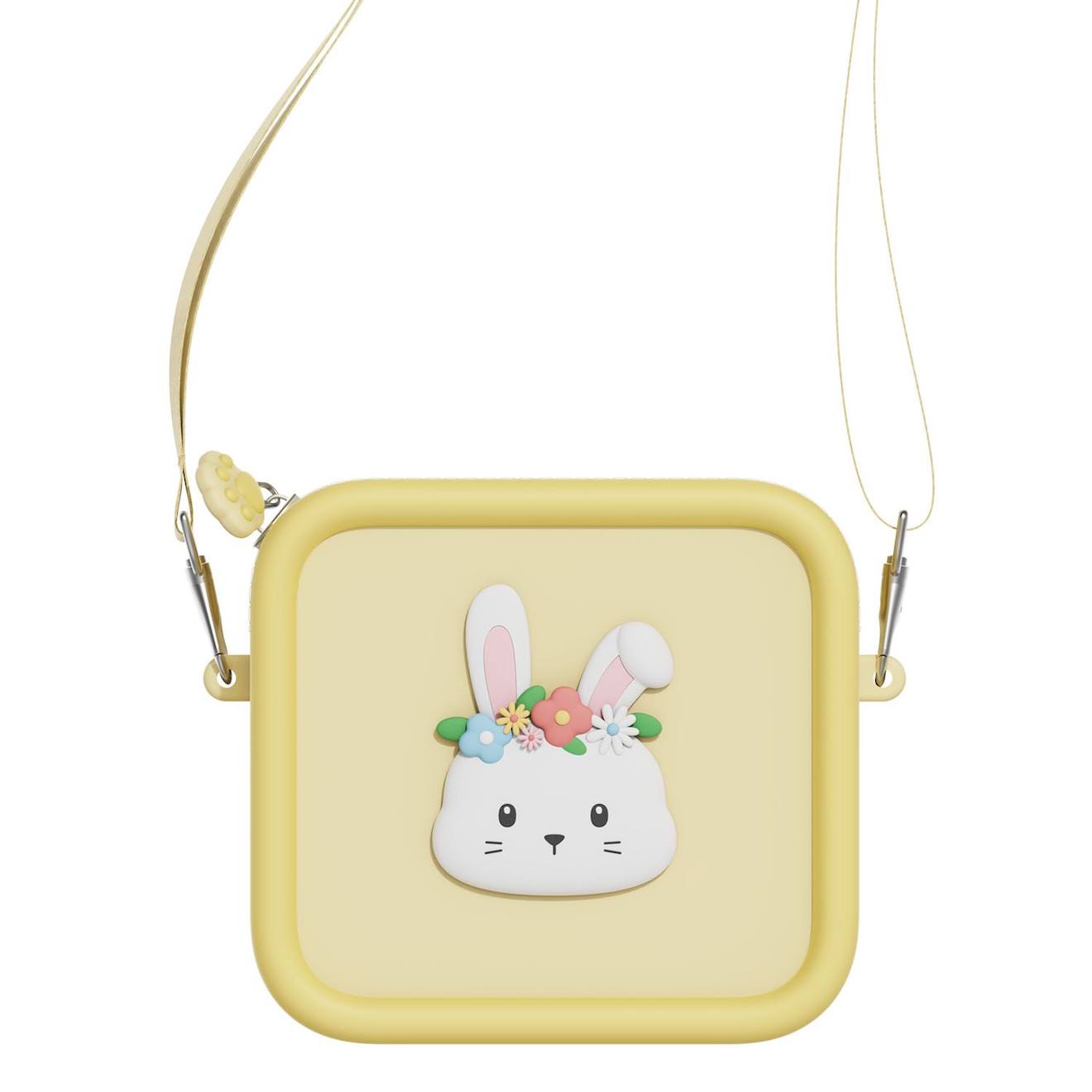 Sac En Silicone Lapin Des Fleurs Multicolore
