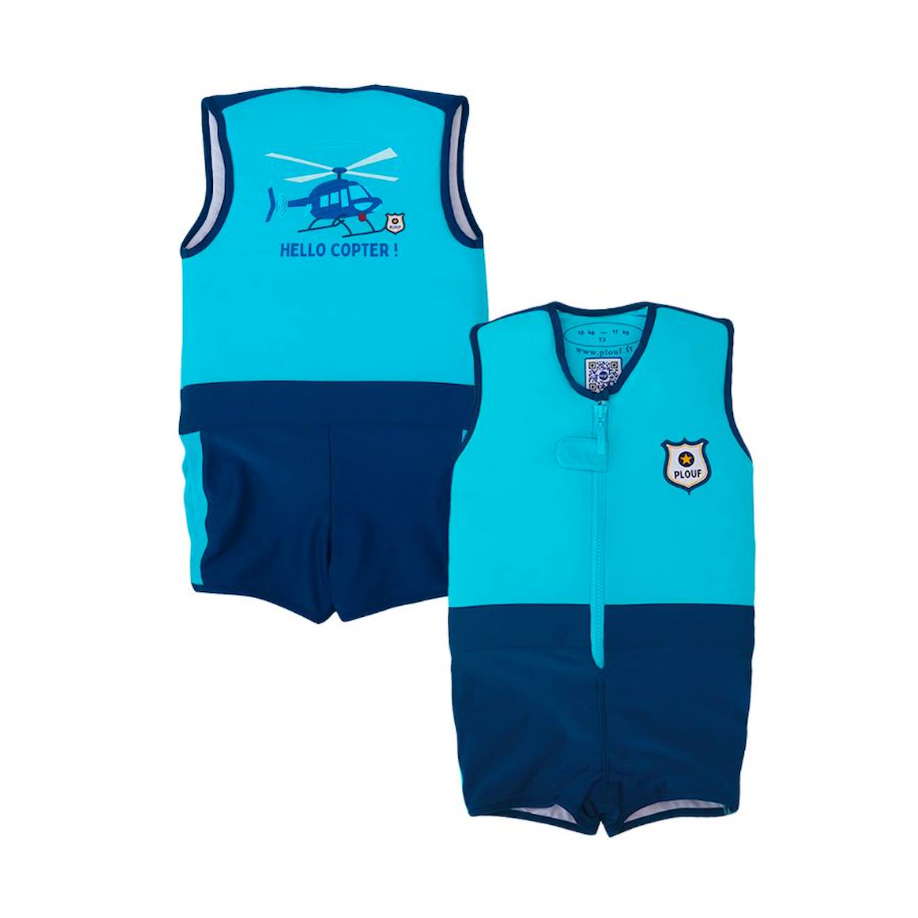 Maillot De Bain Flottant : Hélico Bleu