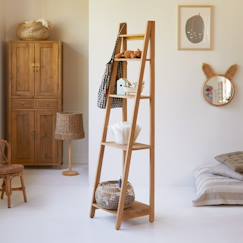 Chambre et rangement-Rangement-Bibliothèque, étagère-Bibliothèque enfant en bois de teck 40x160 bahya step