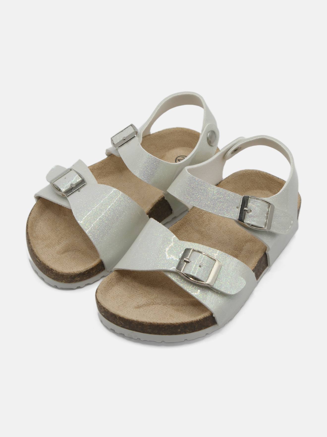 Sandale À Paillettes Blanc