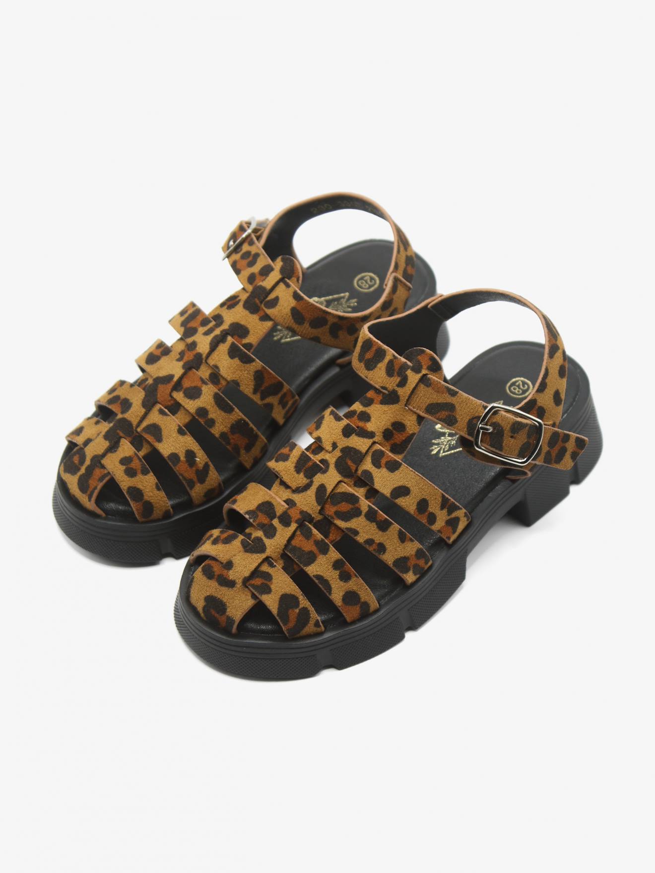 Sandale À Brides Leopard