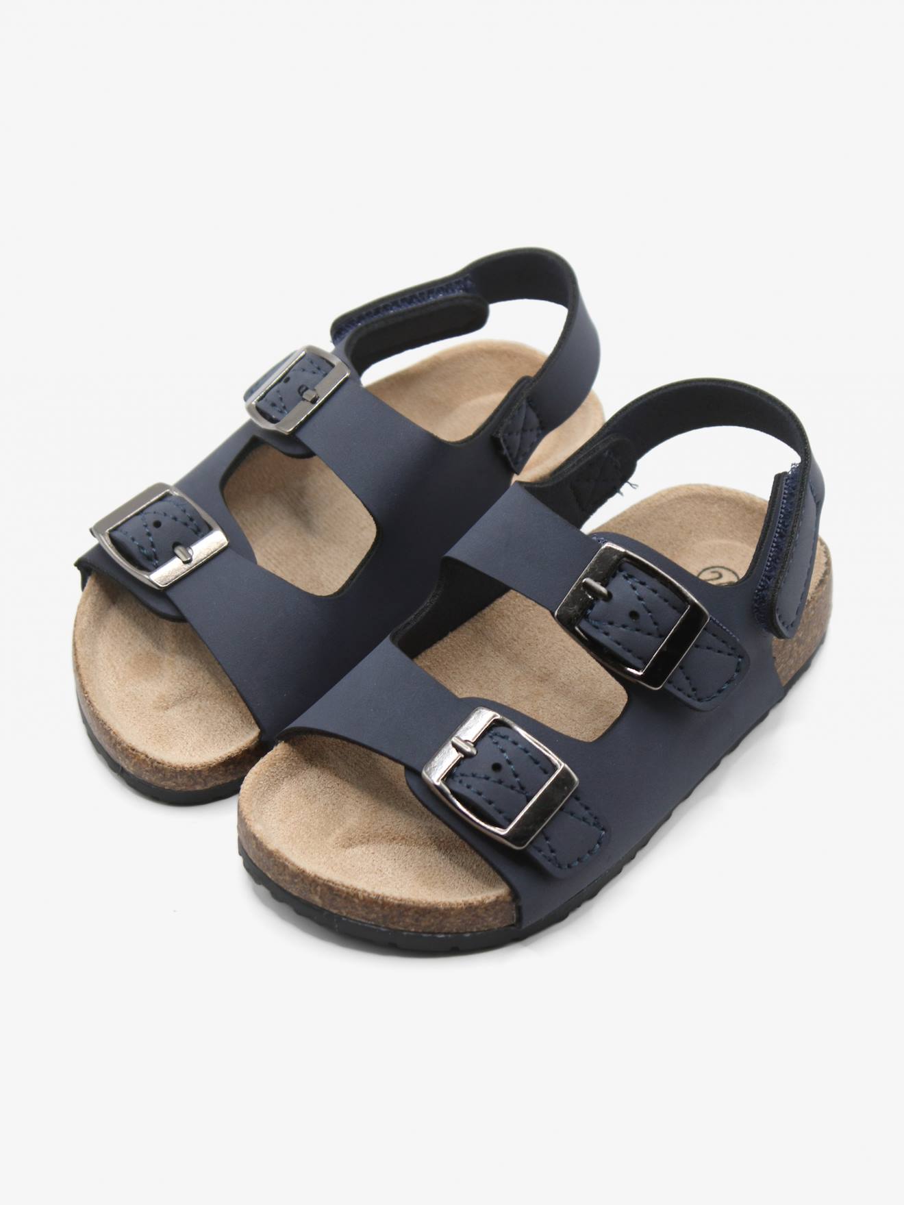 Sandales À Scratch Bleu Foncé