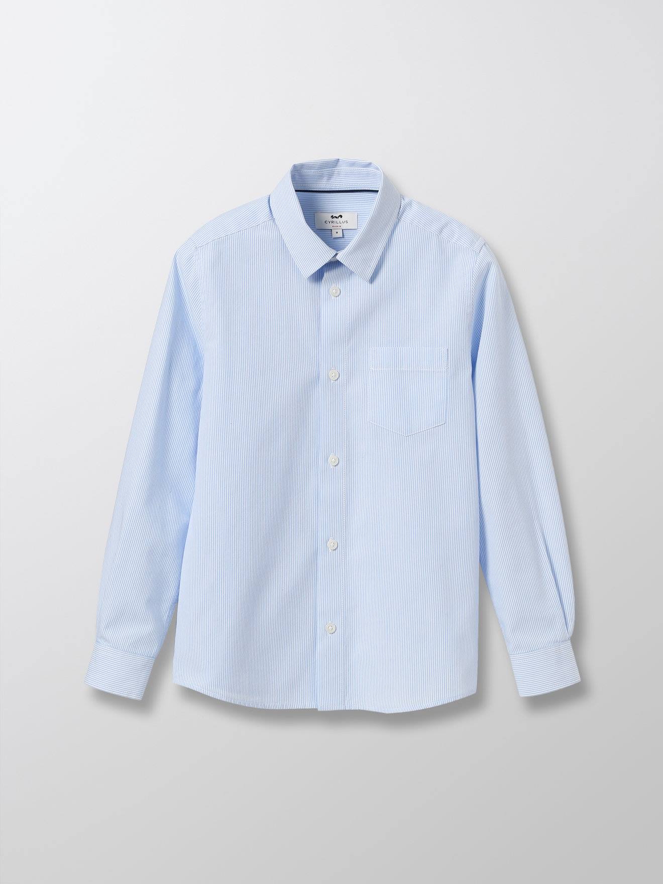 Chemise Rayée Blanc Clair Raye