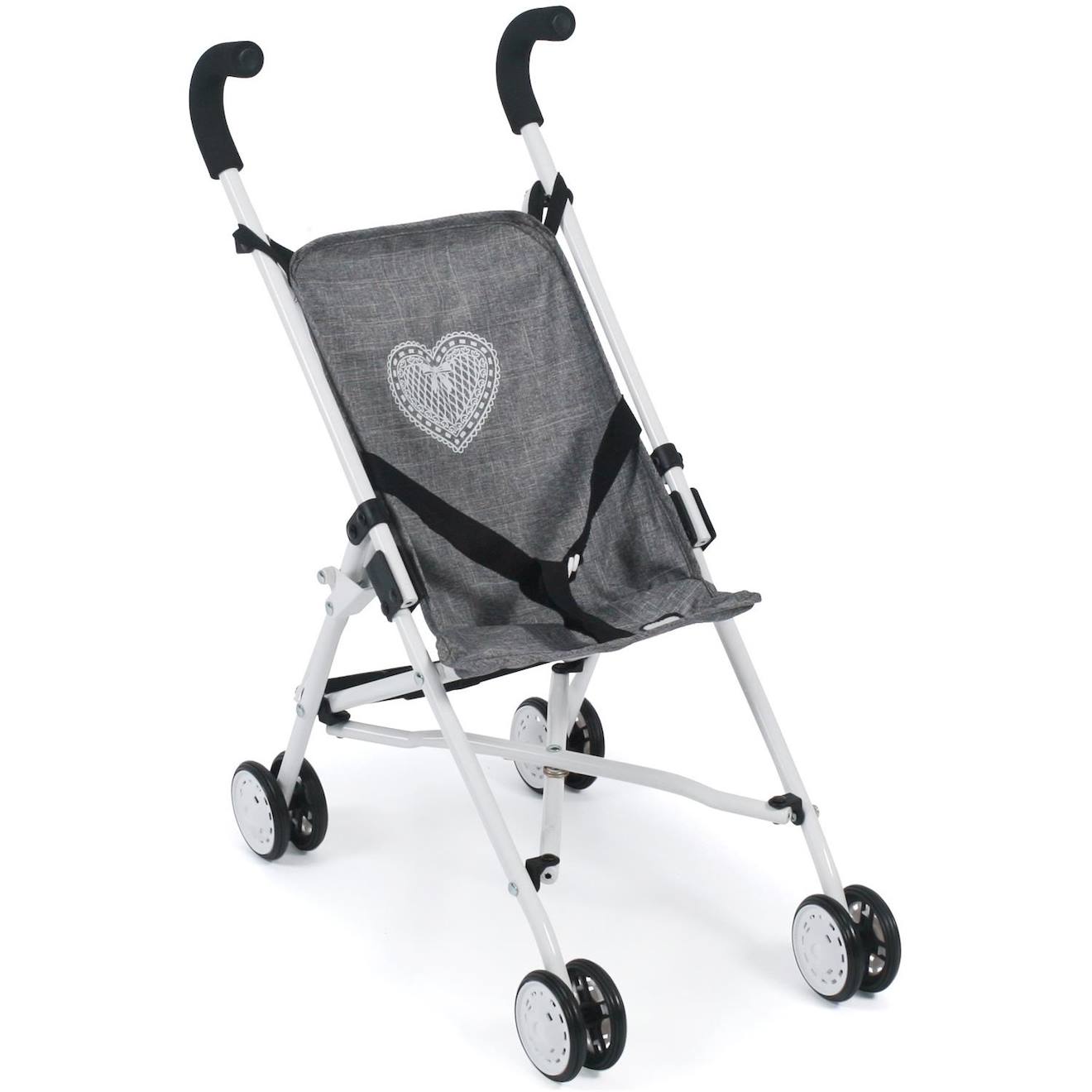 Mini-buggy Roma Jean Gris Pour Poupée Gris