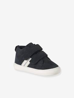 Baskets bébé garçon cuir à scratchs  - vertbaudet enfant