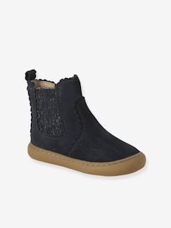 Chaussures-Chaussures bébé 17-26-Marche fille 19-26-Boots, bottines et bottes-Boots bébé fille cuir zippées