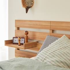 Chambre et rangement-Tête de lit enfant avec étagères en bois de teck 135 urbain