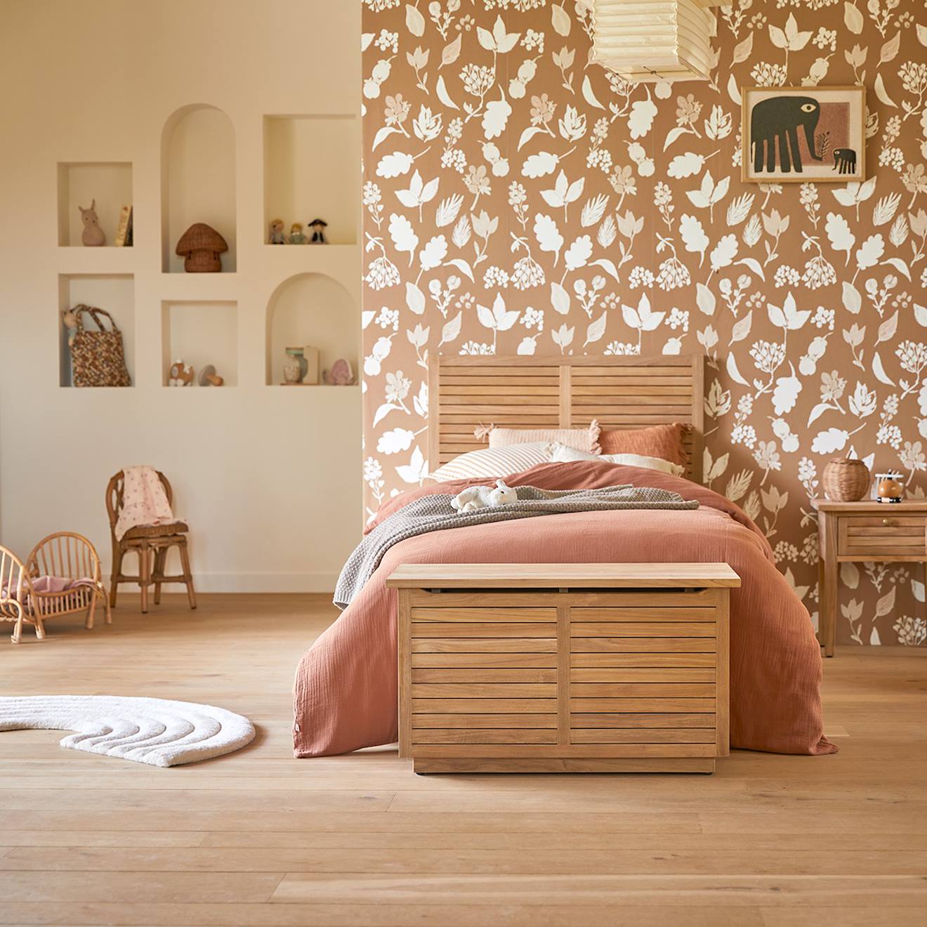 Coffre Enfant Suzette En Teck Massif Marron Clair (Tikamoon) - Image 2