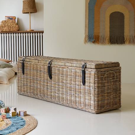 Tikamoon - Coffre Enfant En Fibre Naturelle Kubu 150 Naturel