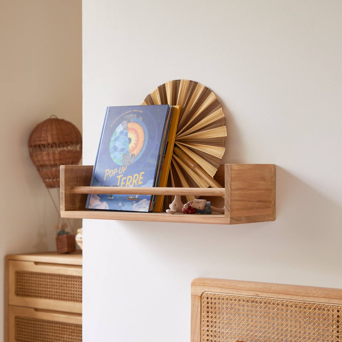 Etagère Murale En Bois De Teck Ugo 60 Naturel
