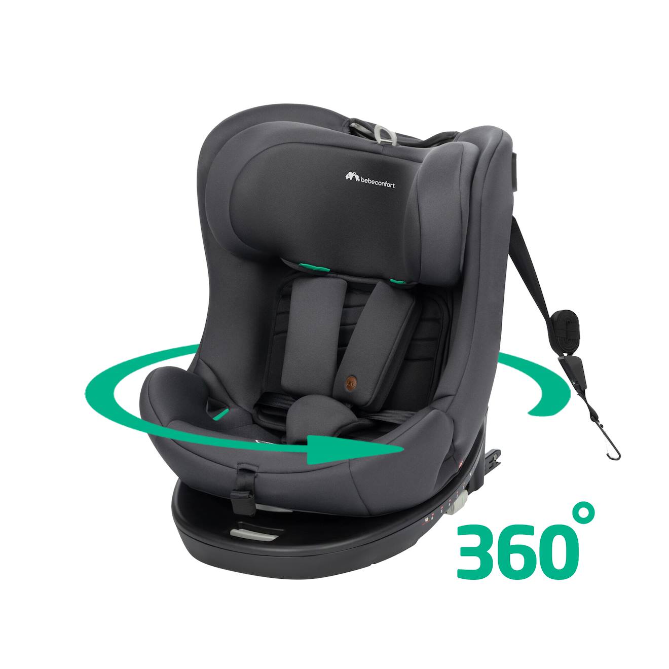 Siège Auto Multi-âges Pivotant Athena 360 I-size Graphite Minéral