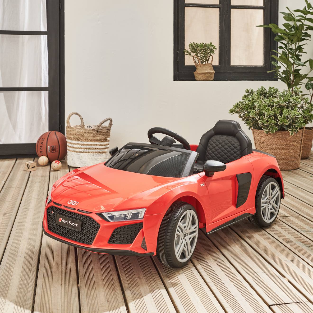 Voiture Électrique Enfant Audi R8 1 Place 12v Audi R8 Rouge