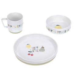 Puériculture-Repas-Vaisselle, coffret repas-Coffret repas en porcelaine happy fruits