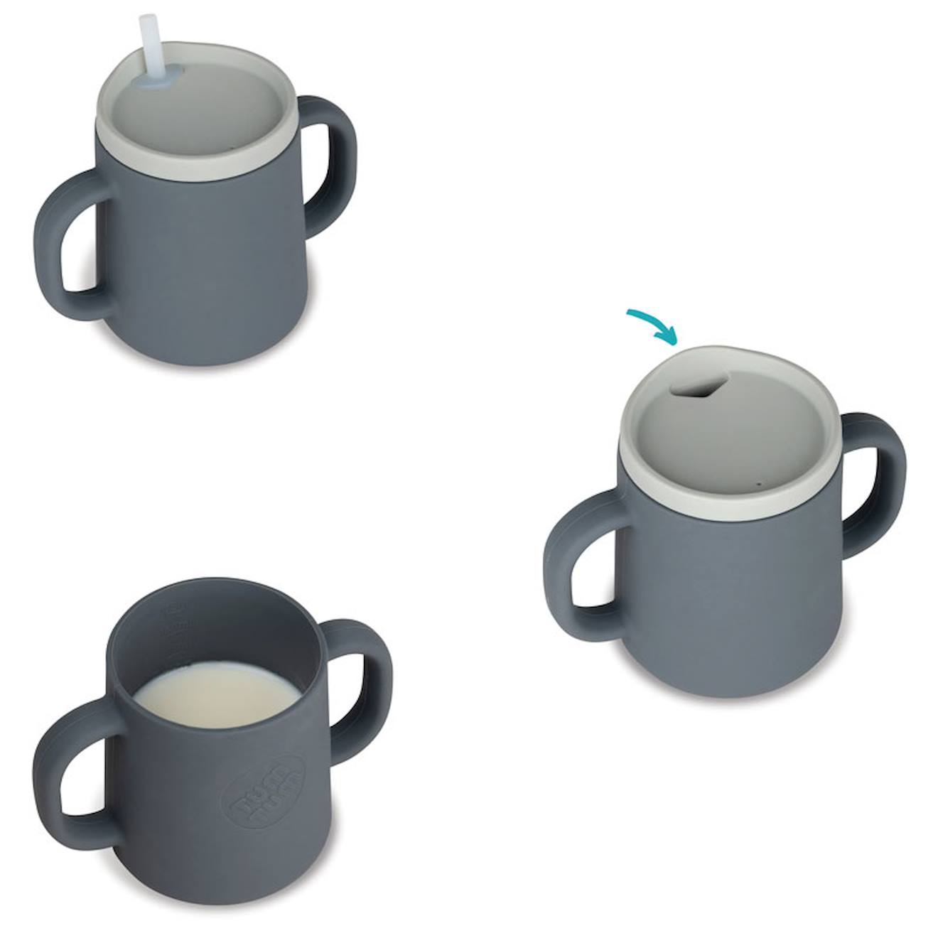 Tasse D'apprentissage Évolutive Gris Gris (TUMTUM) - Image 1