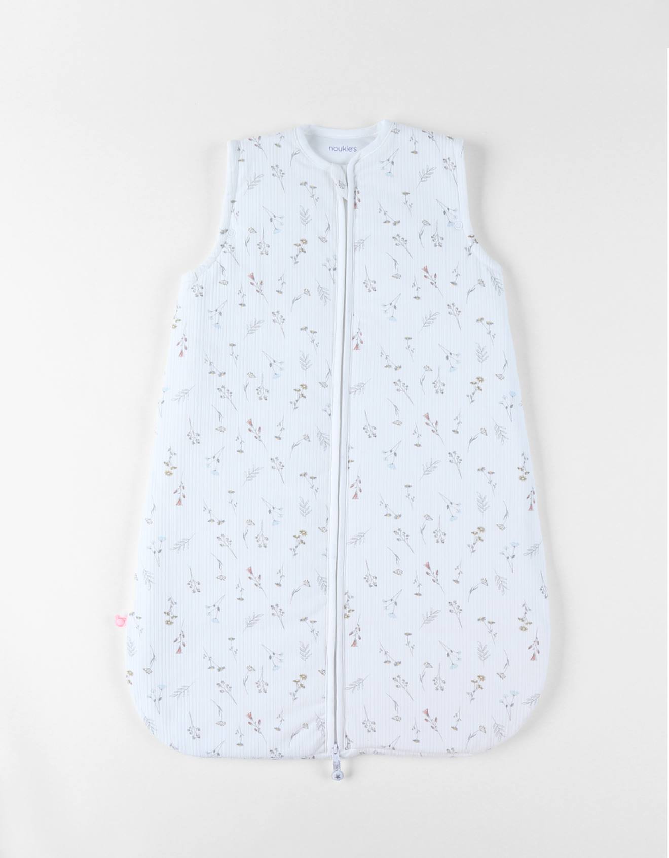Gigoteuse Imprimé Fleurs En Jersey Pointelle Blanc
