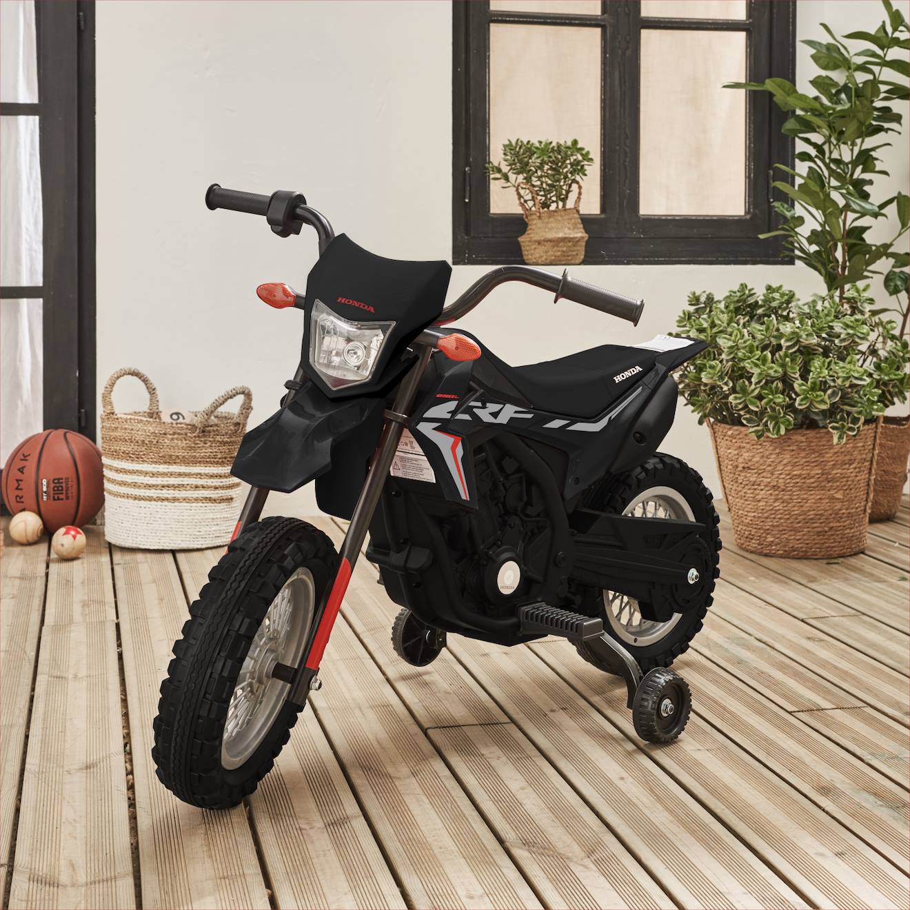 Moto Électrique Enfant Honda 1 Place 6v Honda Motocross Noir