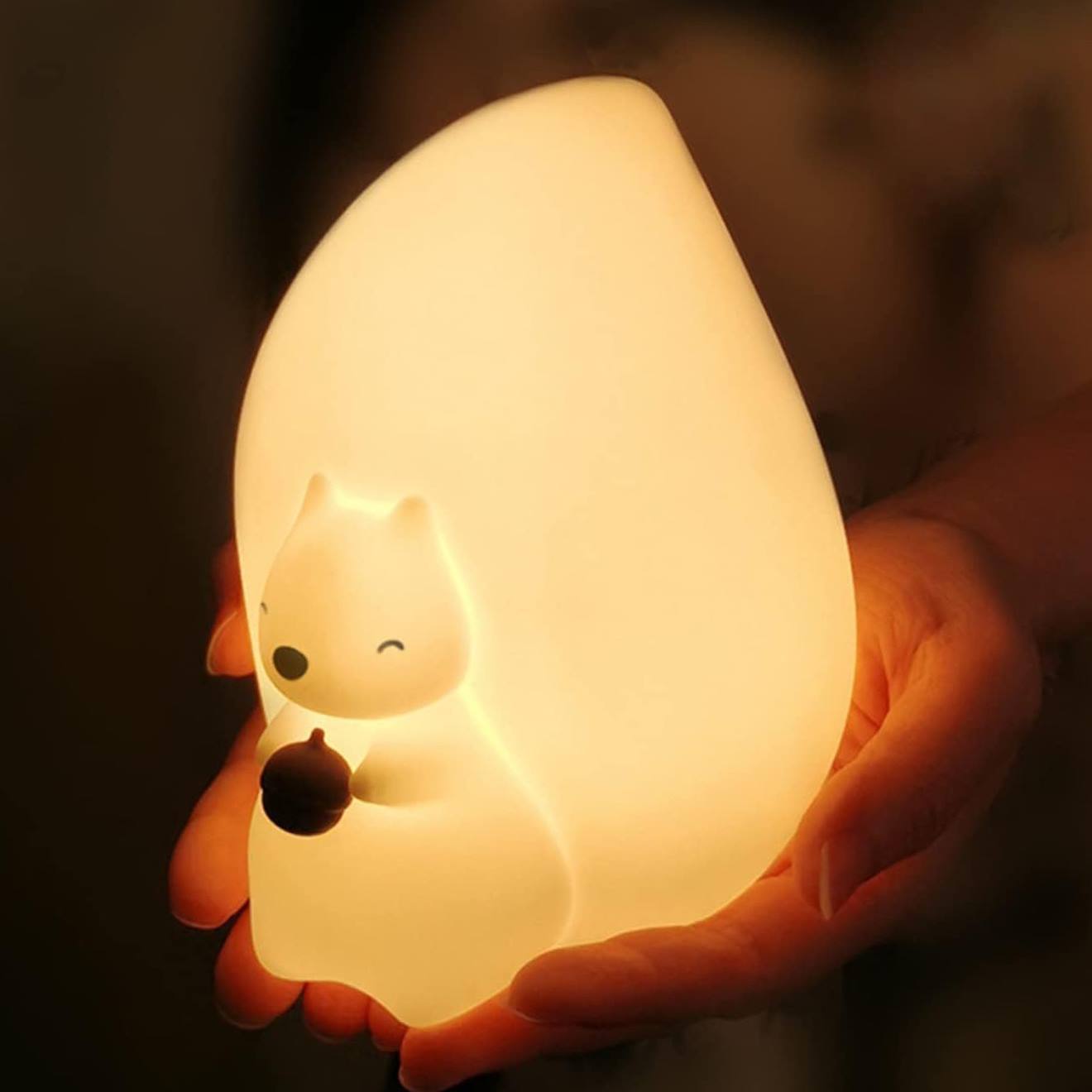 Veilleuse Lumineuse Tactile En Silicone Écureuil (Little Lights) - Image 1