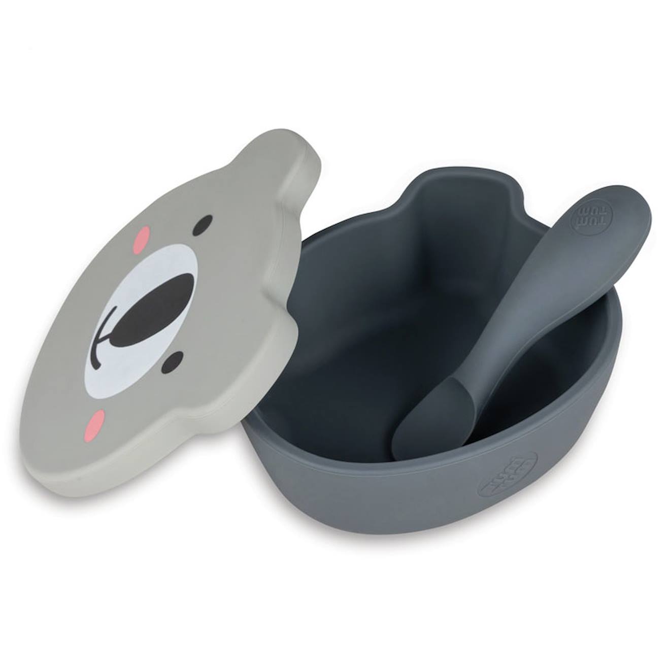 Bol À Ventouse En Silicone + Cuillère - Koala Gris (TUMTUM) - Image 1