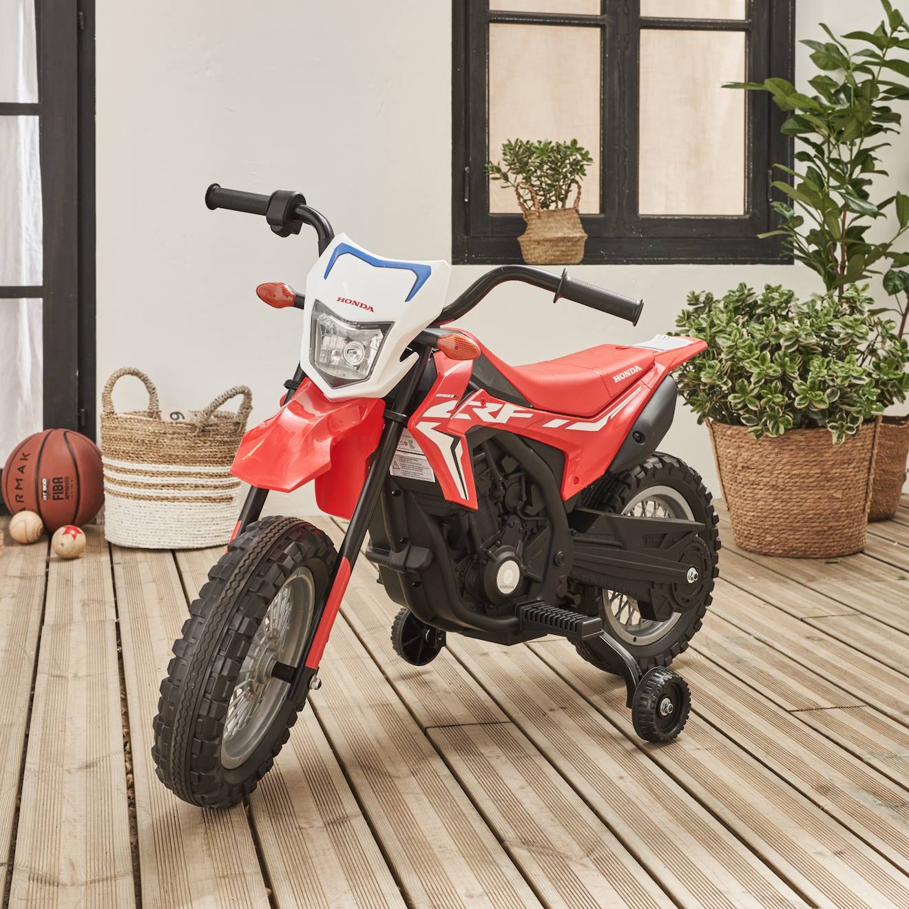 Moto Électrique Enfant Honda 1 Place 6v Honda Motocross Rouge