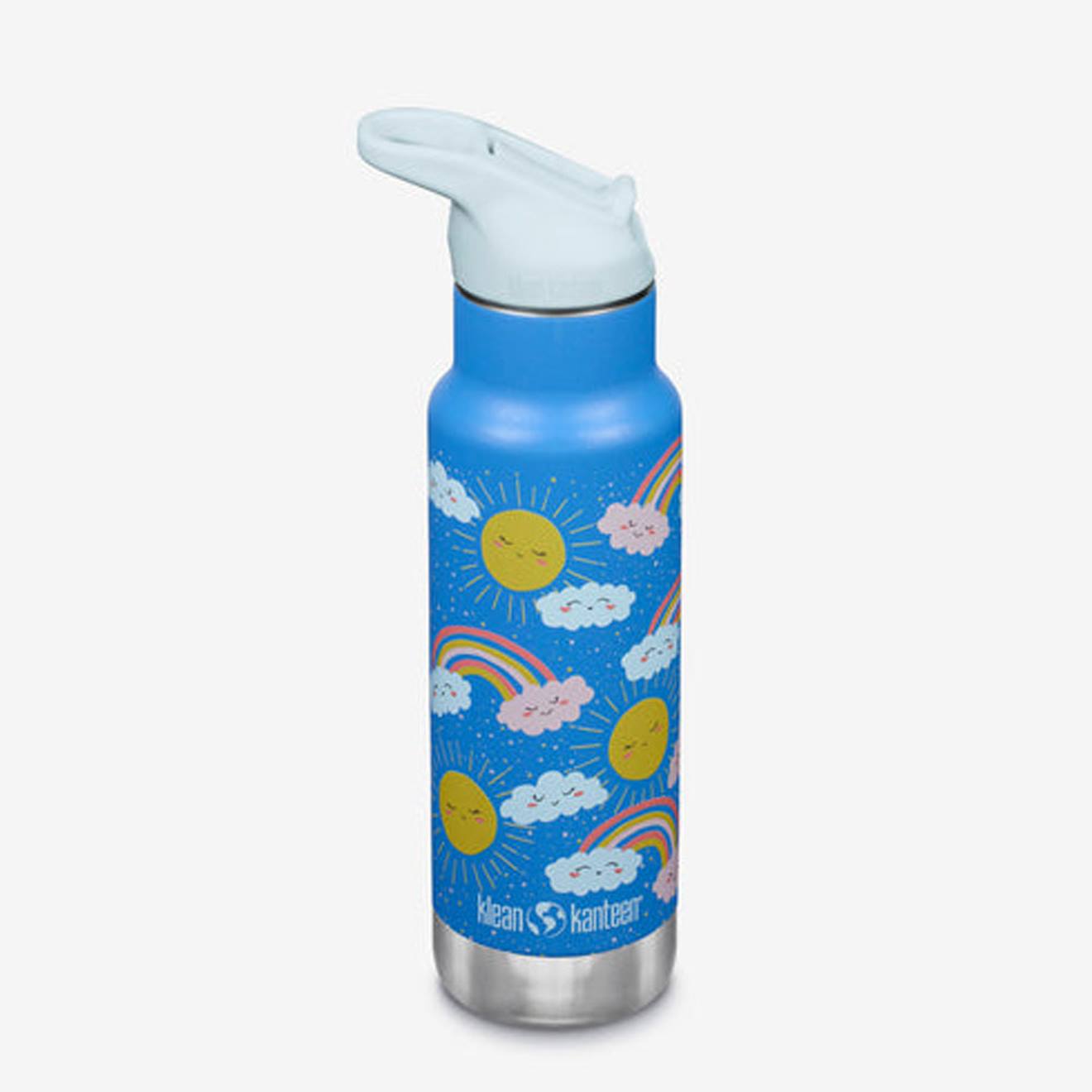 Gourde Inox Isoterme 355 Ml Bouchon Sport Bleu Imprimé