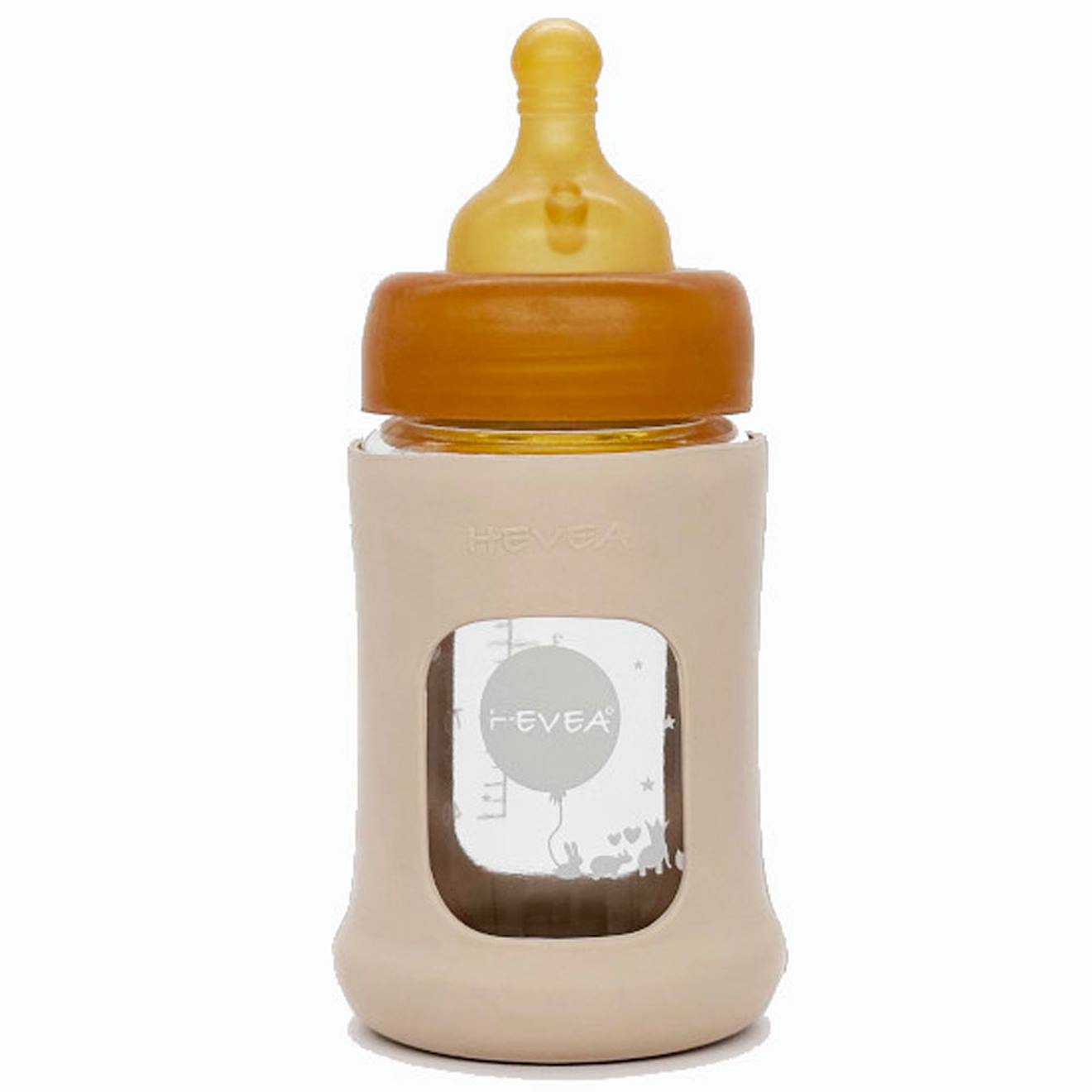 Biberon En Verre Avec Housse De Protection - Sand - 150 Ml Beige