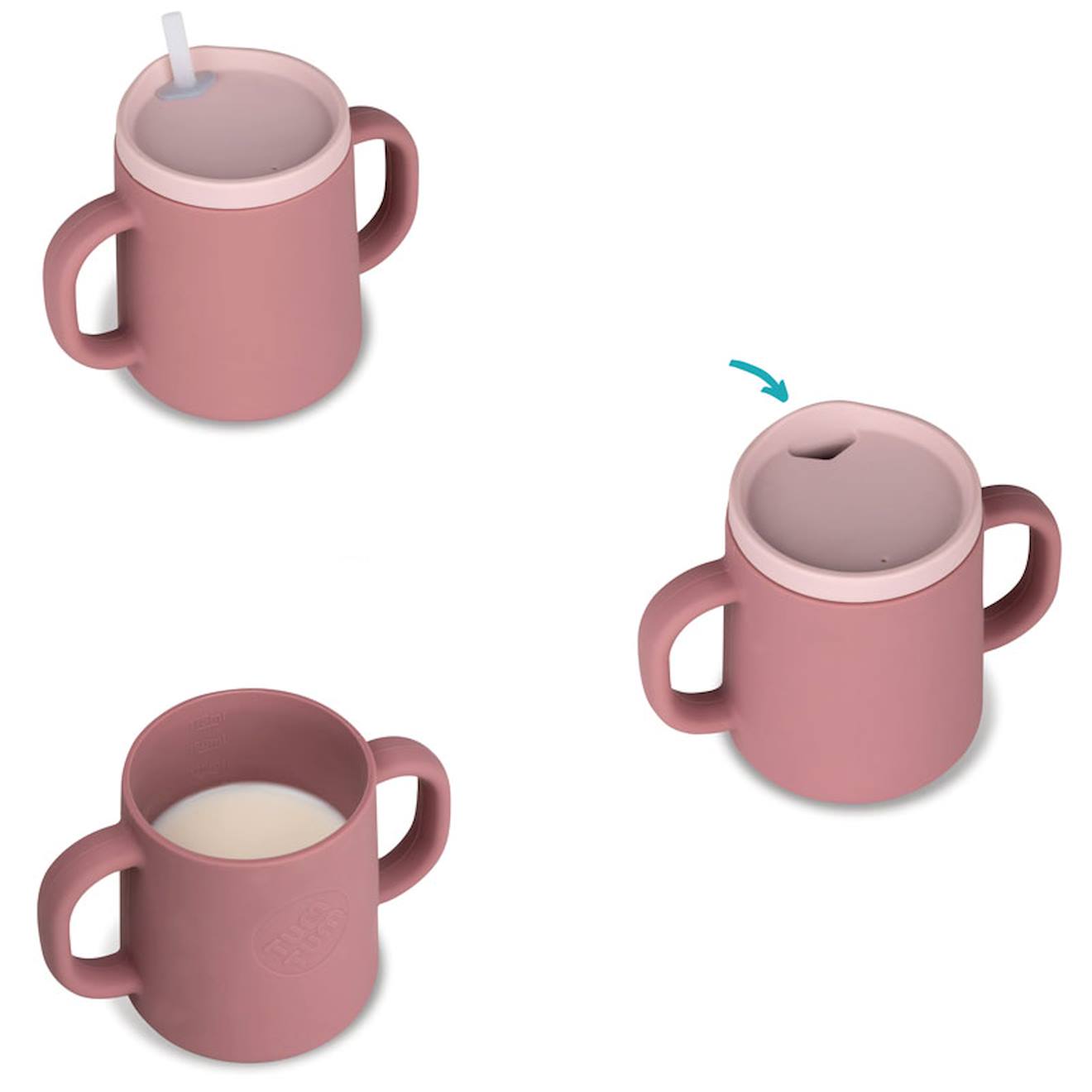 Tasse D'apprentissage Évolutive Rose Rose (TUMTUM) - Image 1