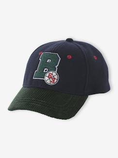 -Casquette chaude « Baltimore » garçon en lainage et velours