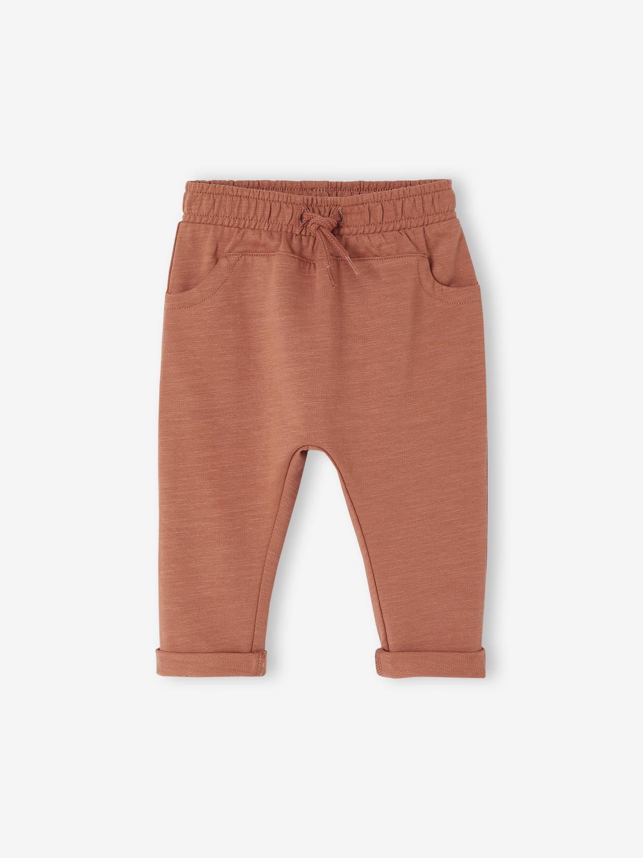 Pantalon bébé garçon molleton tomette
