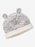 Ensemble bonnet et snood bébé imprimé fleuri doublé sherpa rose imprimé 2 - vertbaudet enfant 