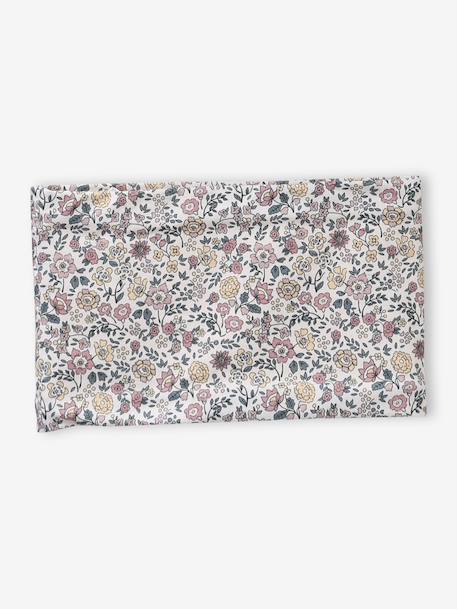 Ensemble bonnet et snood bébé imprimé fleuri doublé sherpa rose imprimé 3 - vertbaudet enfant 