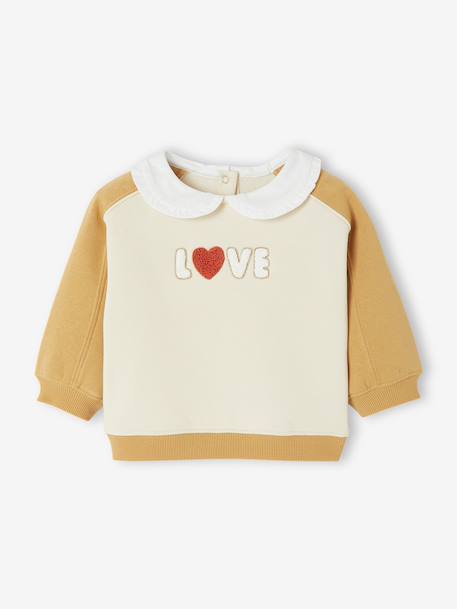 Bébé-Sweat-shirt bébé fille col claudine