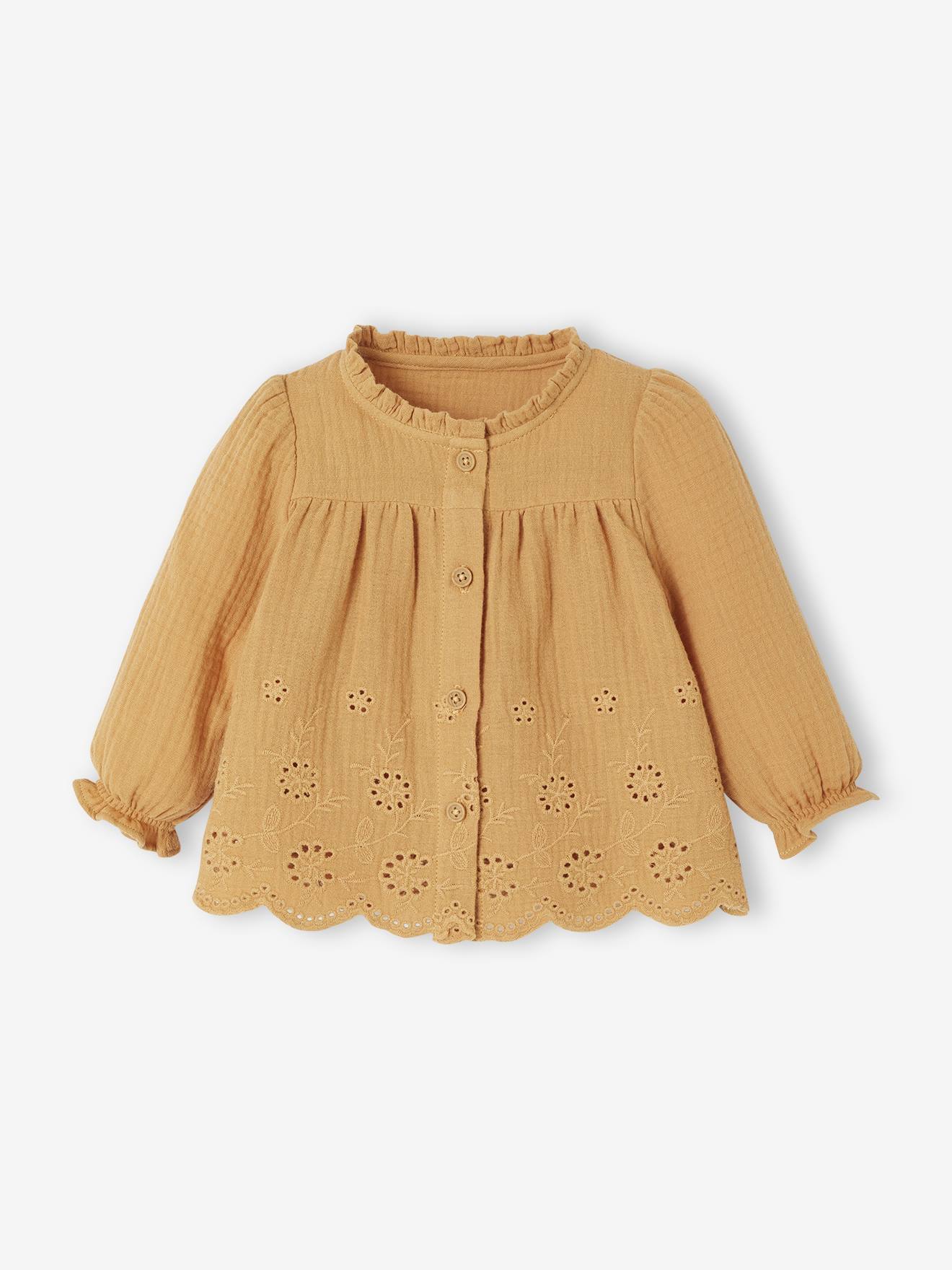 Blouse brode bb ocre 20 €