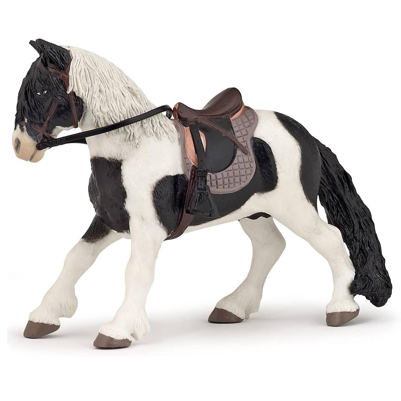 Figurine Poney Avec Selle Blanc
