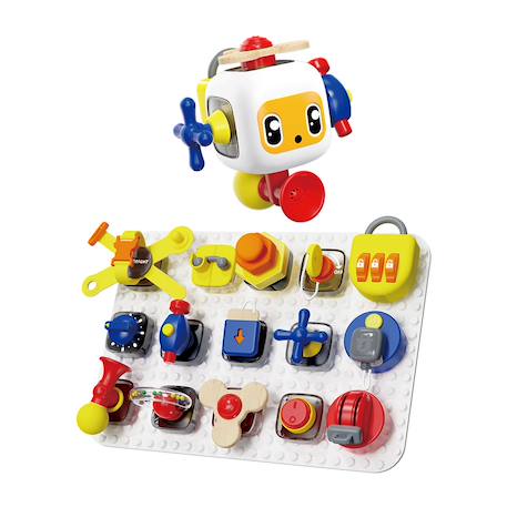 Planche multi activités 15 éléments Blanc 1 - vertbaudet enfant 