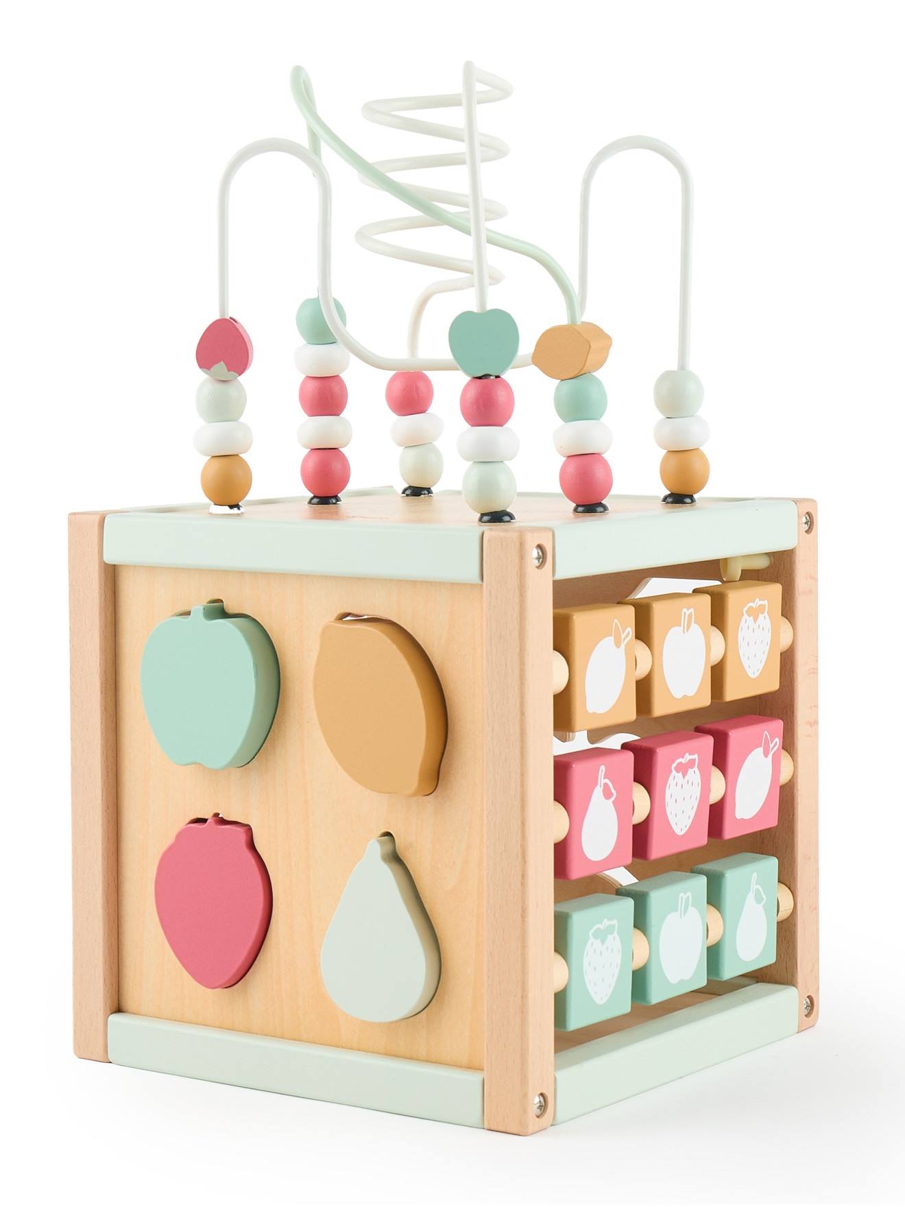 Grand Cube D'activités Bois Fsc® - Scandi Berry