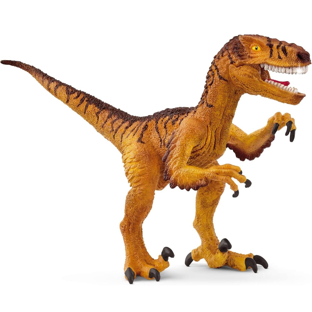 Figurine Vélociraptor Orange
