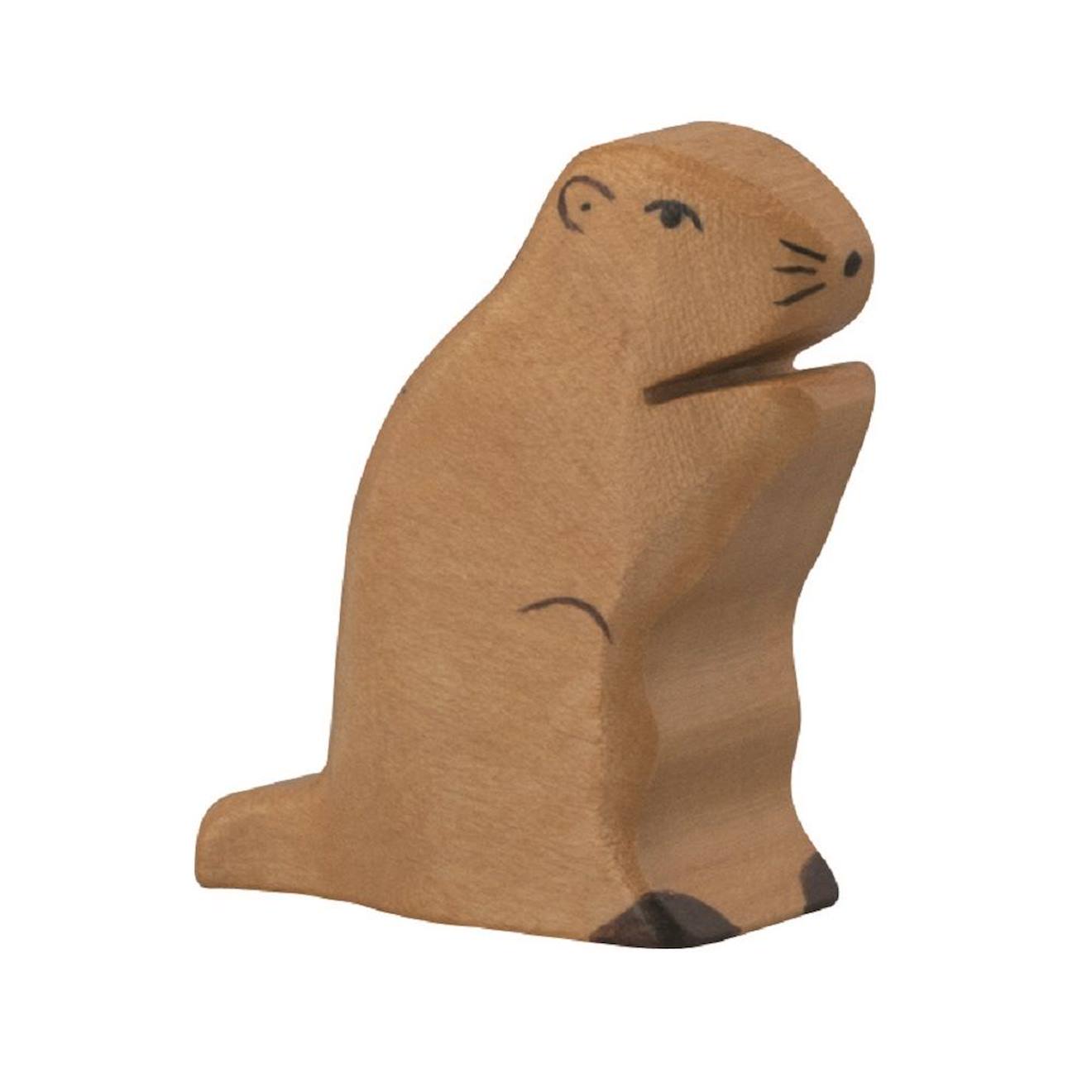 Figurine Marmotte Marron