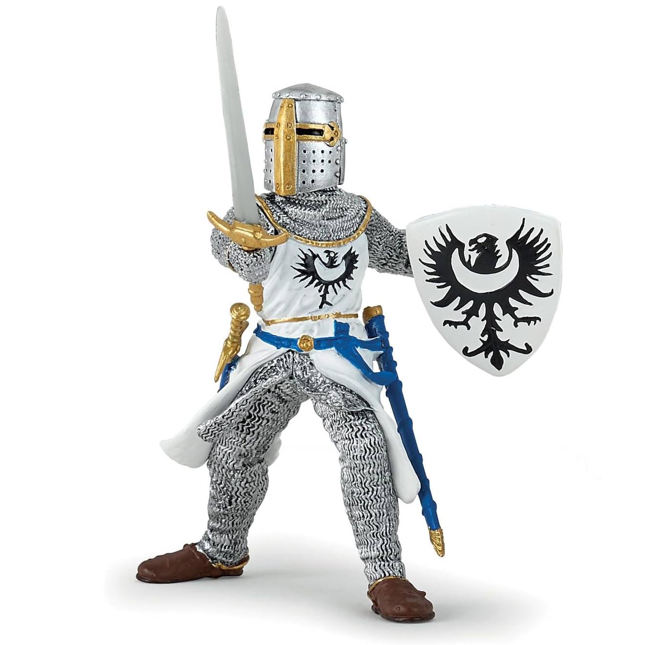 Figurine Chevalier Blanc À L'épée Blanc