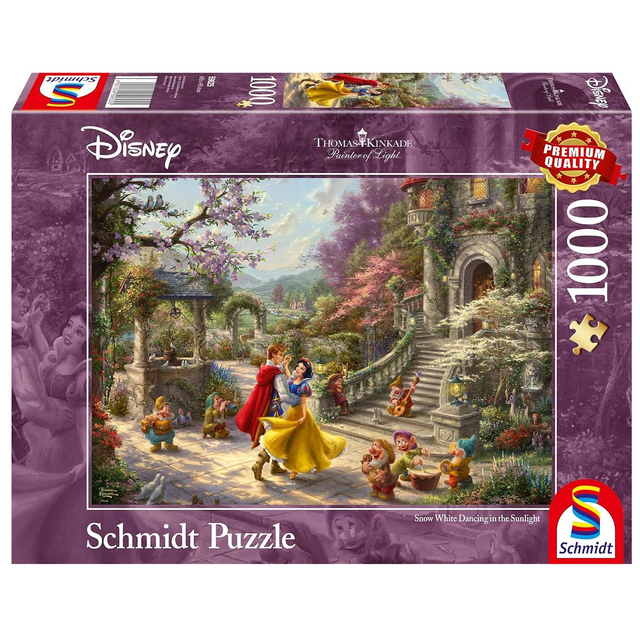 Puzzle Blanche Neige Et Le Prince 1000 Pcs Violet