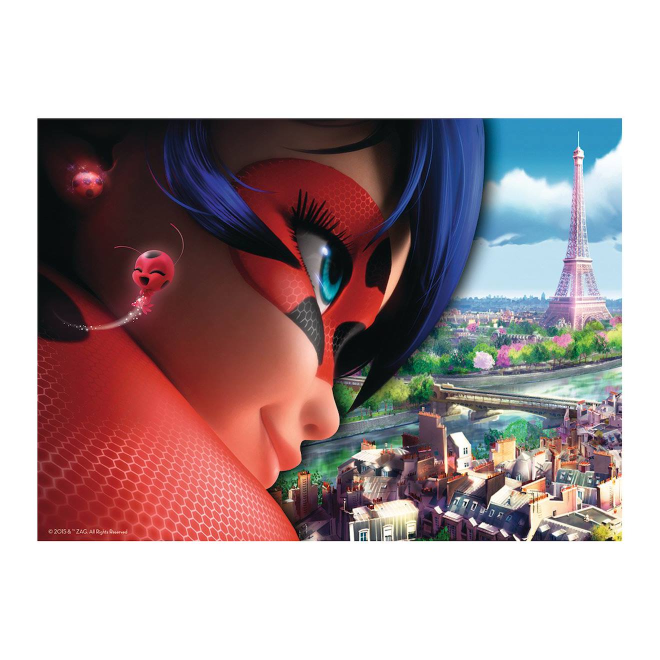 Puzzle Miraculous Ladybug 60 Pcs Bleu