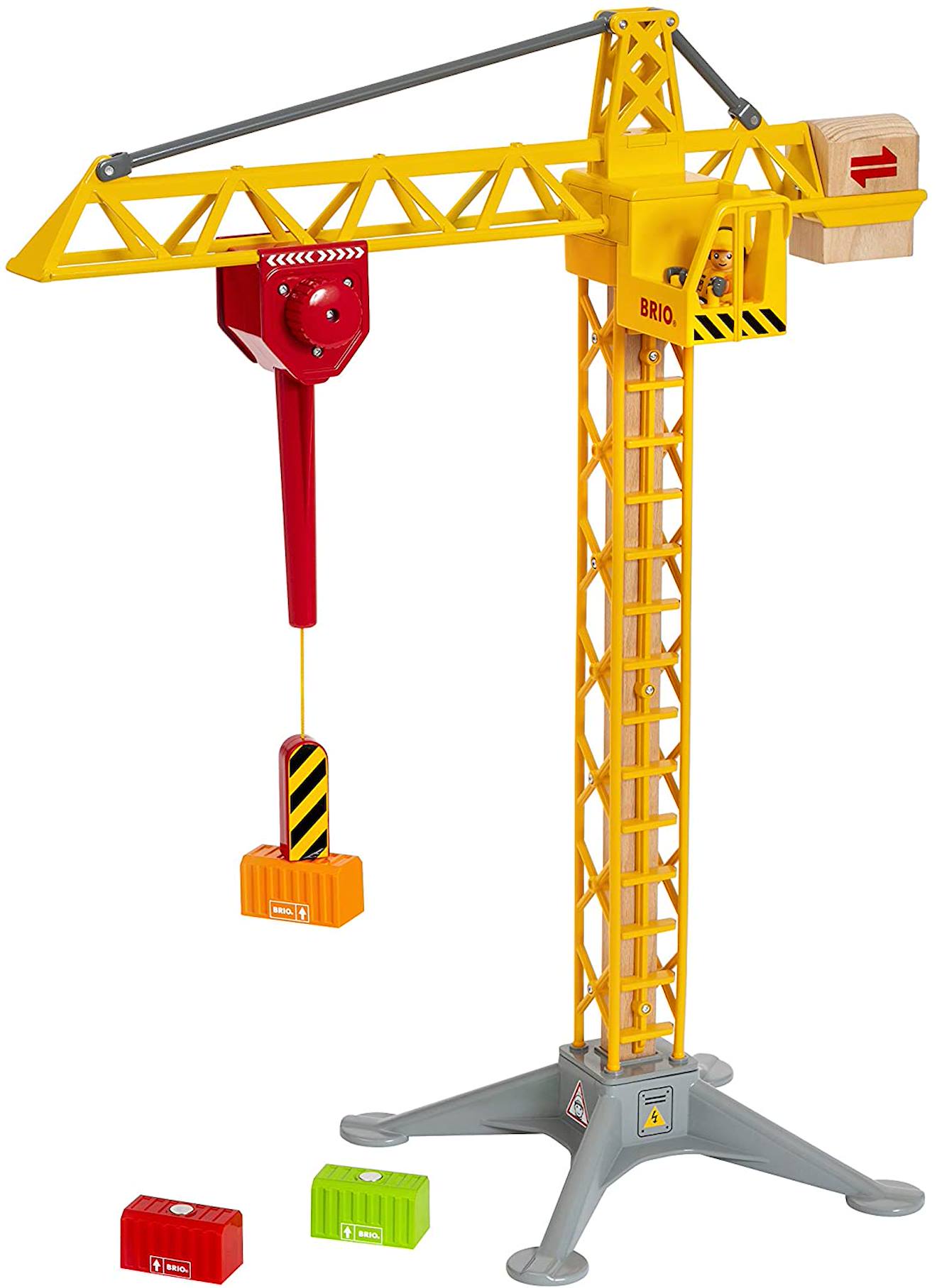 Grande Grue Lumineuse Jaune