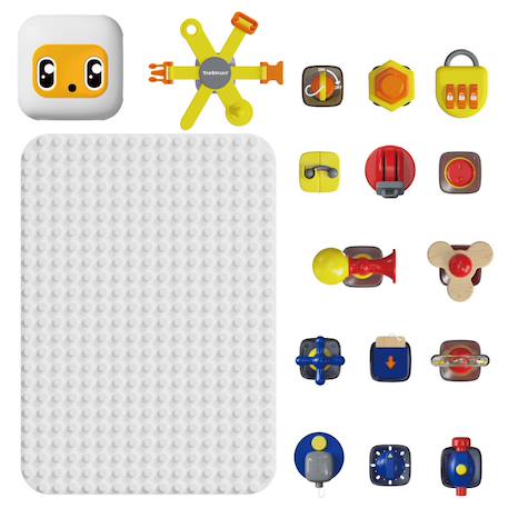 Planche multi activités 15 éléments Blanc 2 - vertbaudet enfant 