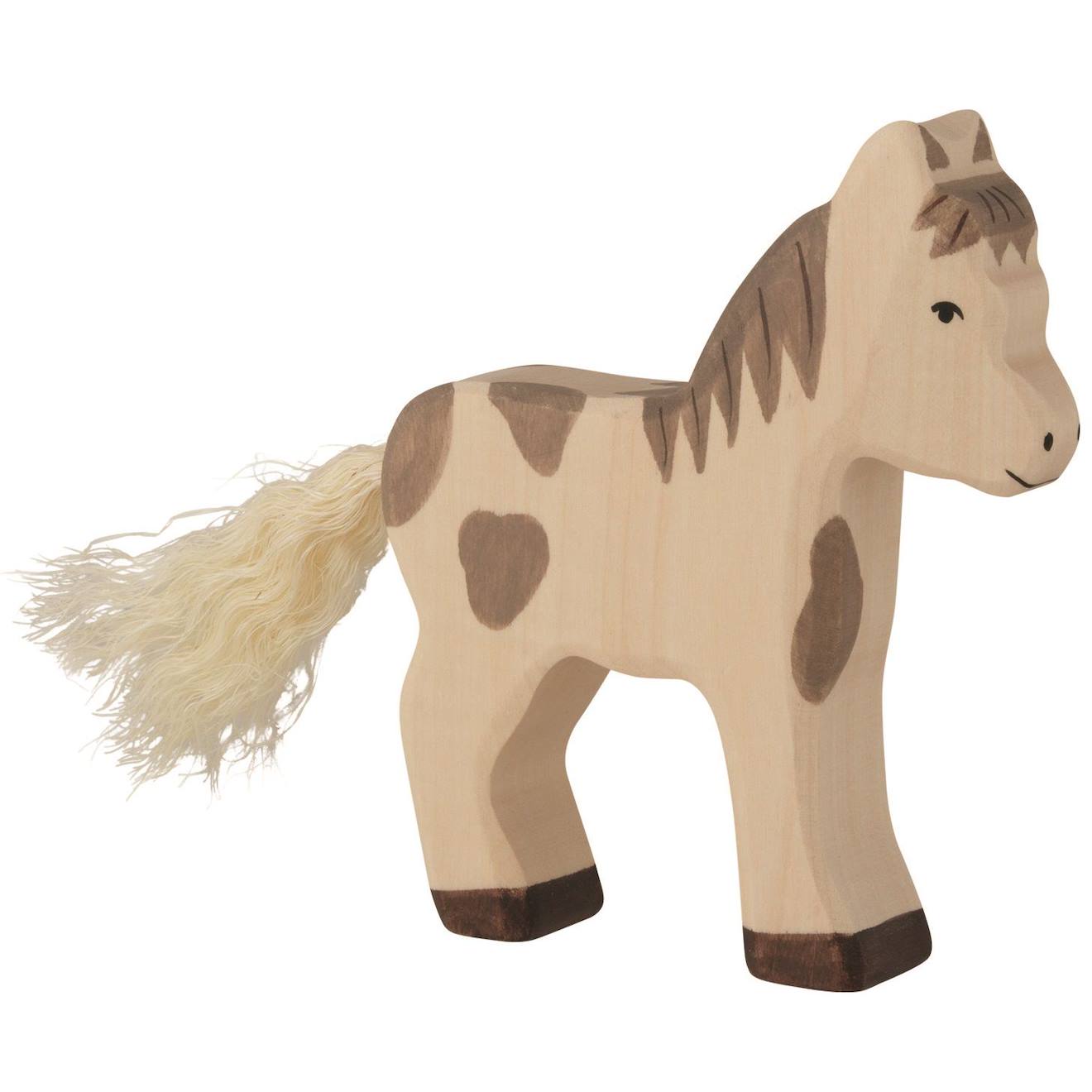 Figurine Poulain Debout Marron