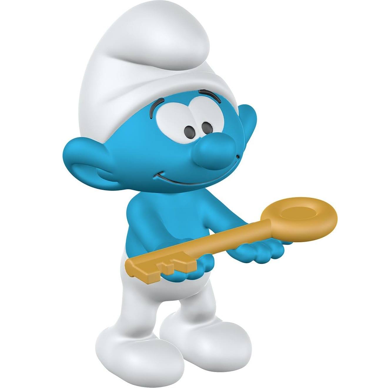 Figurine Schtroumpf Avec Clé Bleu