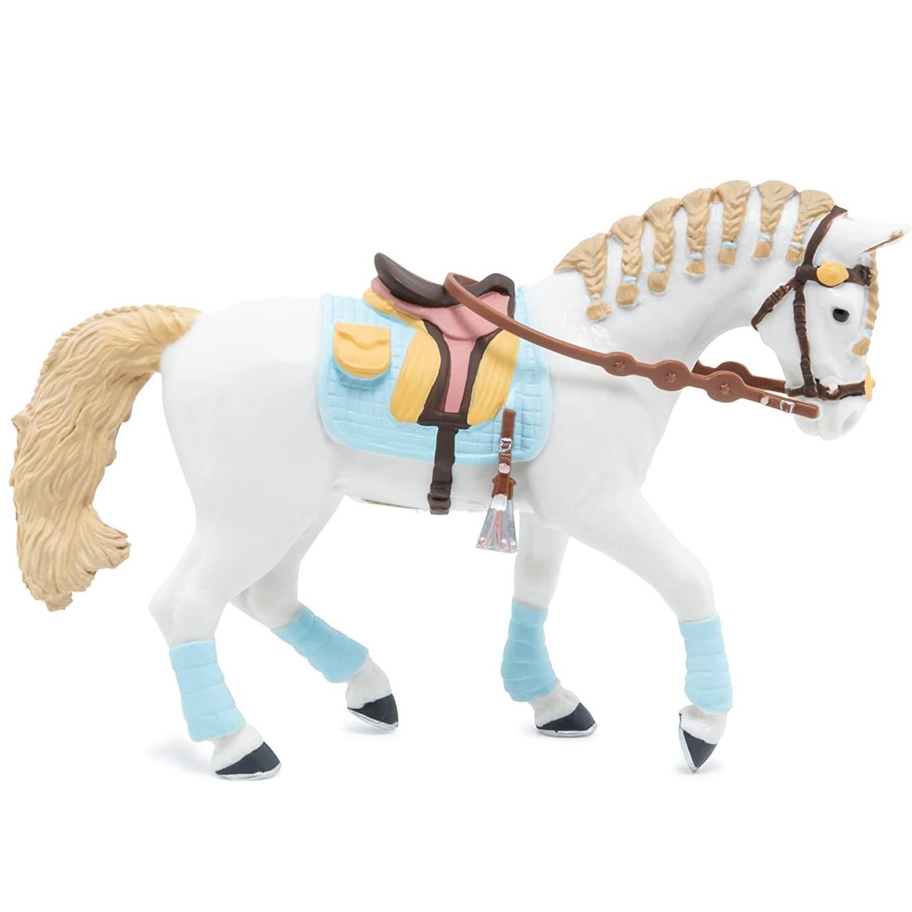 Figurine Cheval De La Cavalière Adulte Fashion Bleue Bleu