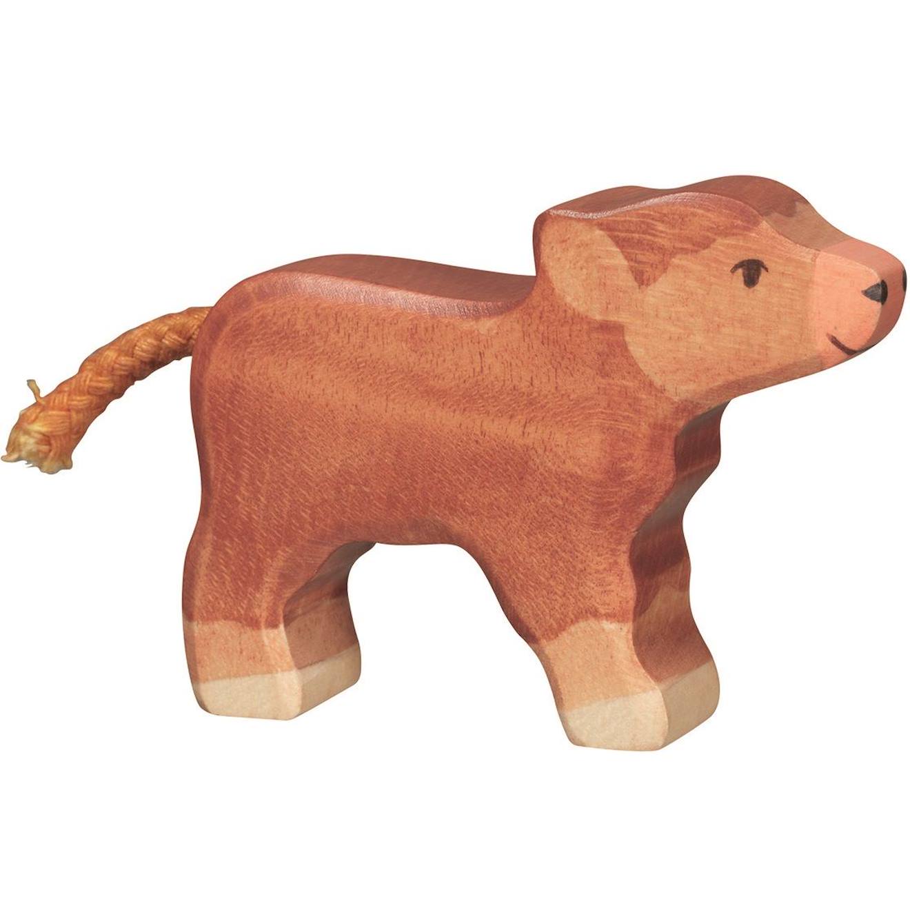 Figurine Veau Highland Cattle Marron